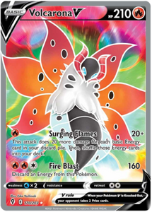 Pokemon Single Card - Evolving Skies 170/203 Volcarona V Full Art Pack Fresh