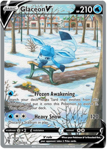 Pokemon Single Card - Evolving Skies 175/203 Glaceon V Alt Art Pack Fresh