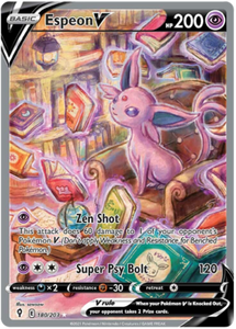 Pokemon Single Card - Evolving Skies 180/203 Espeon V Alt Art Pack Fresh