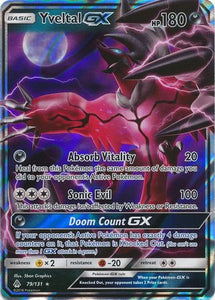 Pokemon Single Card - Forbidden Light 079/131 Yveltal GX Pack Fresh