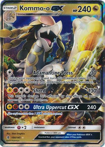 Pokemon Single Card - Guardian Rising 100/145 Kommo-o GX Pack Fresh