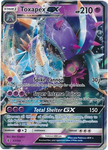 Pokemon Single Card - Guardian Rising 057/145 Toxapex GX Pack Fresh