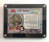 Pokemon Topps Chrome 2000 TV Animation Series 1 #76 Golem in Display Frame