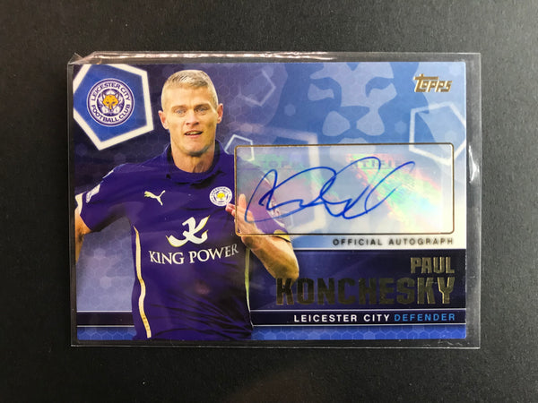 EPL - 2014/15 Topps Premier Club, Autograph Numbered 117/120 Paul Konchesky