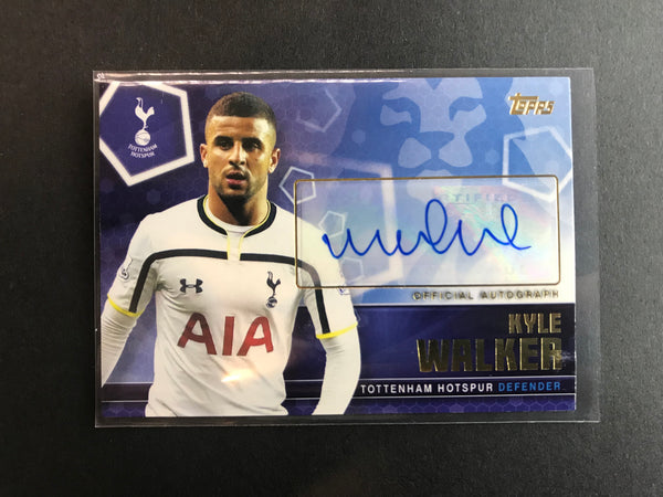EPL - 2014/15 Topps Premier Club, Autograph Numbered 35/50 Kyle Walker