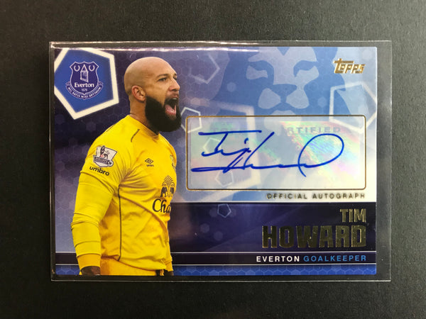 EPL - 2014/15 Topps Premier Club, Autograph Numbered 15/50 Tim Howard