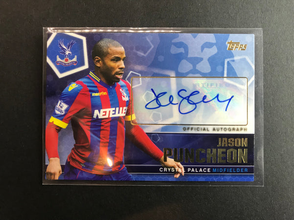 EPL - 2014/15 Topps Premier Club, Autograph Numbered 105/120 Jason Puncheon