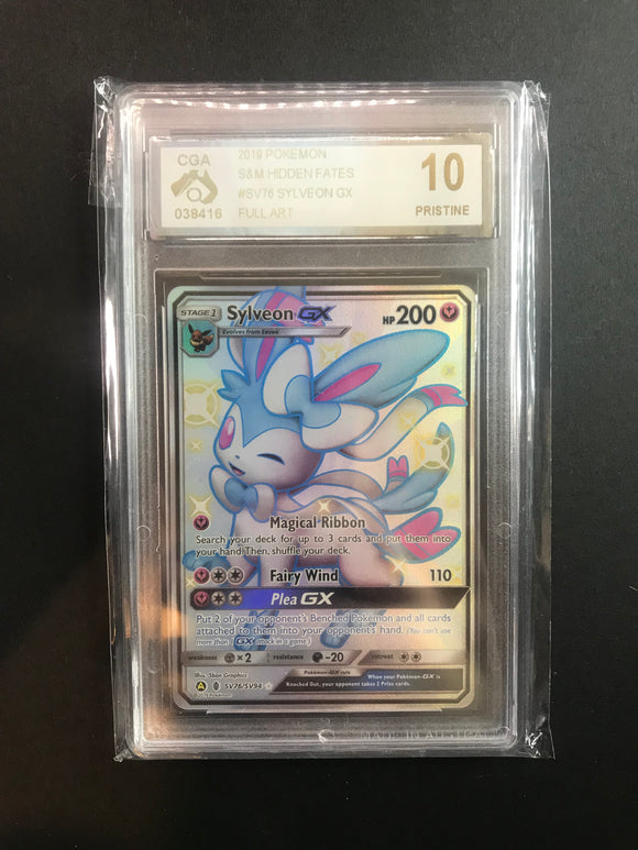 Pokemon Single Card - Hidden Fates SV76/SV94 Sylveon GX CGA 10