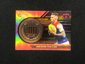 AFL Single Card - 2021 Select Footy Stars Milestone MG40 James Harmes