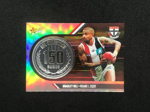 AFL Single Card - 2021 Select Footy Stars Milestone MG61 Bradley Hill