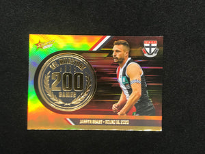 AFL Single Card - 2021 Select Footy Stars Milestone MG65 Jarryn Geary