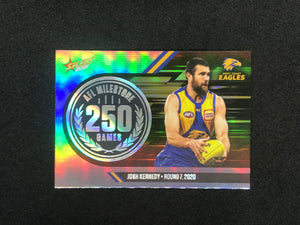 AFL Single Card - 2021 Select Footy Stars Milestone MG75 Josh Kennedy