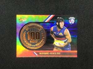 AFL Single Card - 2021 Select Footy Stars Milestone MG77 Caleb Daniel