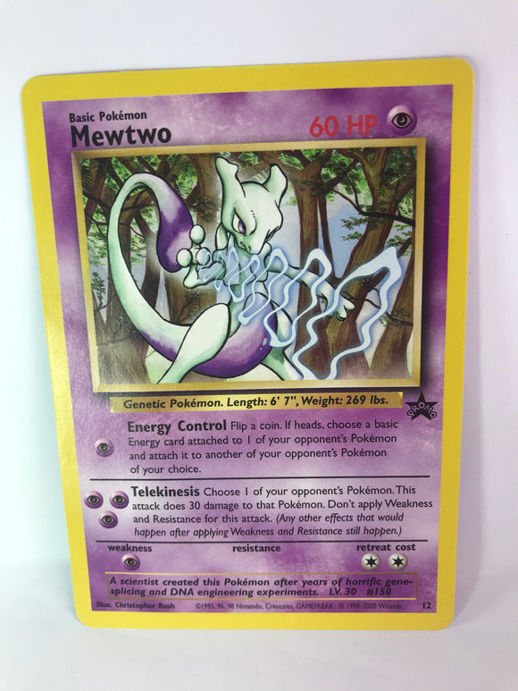 Pokemon Single Card - WOTC Promo #12 Mewtwo Card