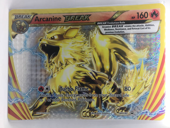 Pokemon Jumbo Promo Card - XY180 Arcanine Break Mint Condition