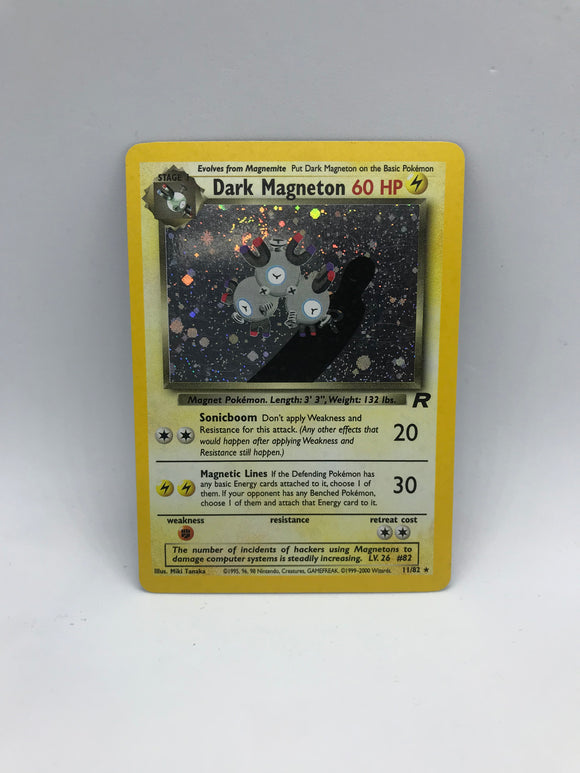 Pokemon Single Card - Team Rocket 11/82 Dark Magneton Rare Holo