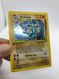 Pokemon Single Card - Base Set 008/102 Machamp Rare Holo Factory Crimp Error