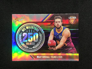 AFL Single Card - 2021 Select Footy Stars Milestone MG8 Grant Birchall