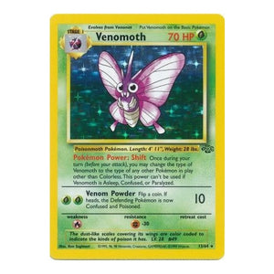 Pokemon Single Card - Jungle Set 13/64 Venomoth Rare Holo Near Mint