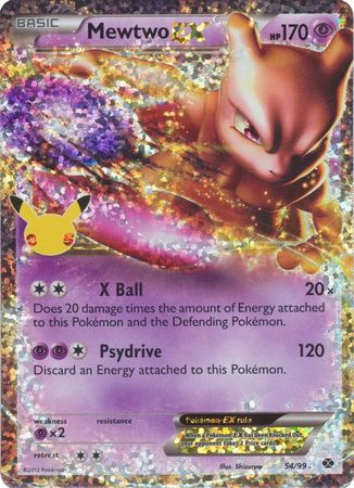 Pokemon Single Card - Celebrations Mewtwo EX 54/99