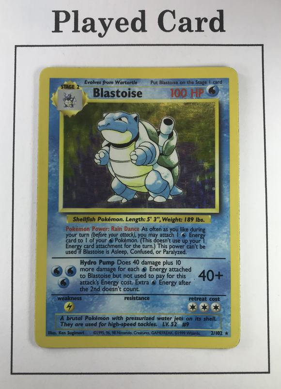 Pokemon Single Card - Base Set 002/102 Blastoise Rare Holo