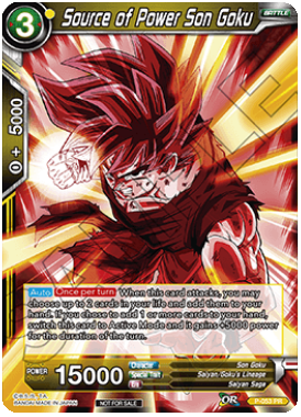 Dragon Ball Super Single Card - P-053 Source of Power Son Goku Foil Promo Card Mint Condition