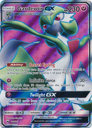 Pokemon Single Card - Burning Shadows 140/147 Gardevoir GX Ultra Rare Full Art Pack Fresh