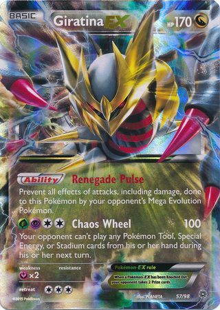 Pokemon Single Card -  Ancient Origins 57/98 Giratina EX Pack Fresh