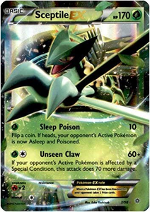 Pokemon Single Card -  Ancient Origins 07/98 Sceptile EX Pack Fresh