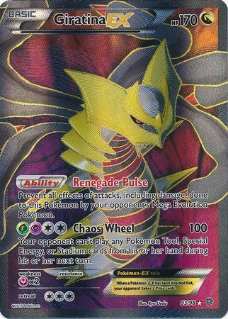 Pokemon Single Card -  Ancient Origins 93/98 Giratina EX Ultra Rare Full Art Pack Fresh