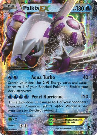 Pokemon Single Card - Break Point 031/122 Palkia EX Pack Fresh