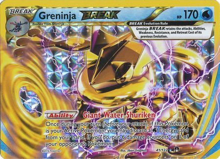 Pokemon Single Card - Break Point 041/122 Greninja Break Pack Fresh