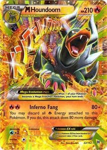 Pokemon Single Card -  Break Through 022/162 Mega Houndoom EX Pack Fresh