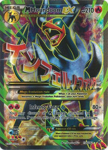 Pokemon Single Card -  Break Through 154/162 Mega Houndoom EX Ultra Rare Full Art Near Mint