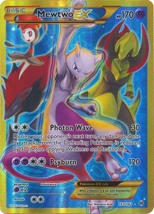 Pokemon Single Card -  Break Through 163/162 Mewtwo EX Secret Rare Full Art Pack Fresh