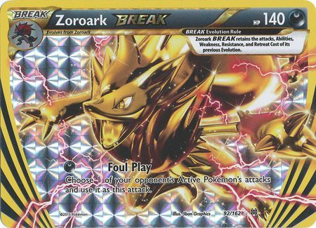 Pokemon Single Card -  Break Through 092/162 Zoroark Break Pack Fresh