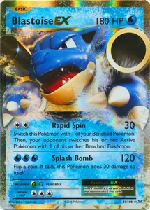 Pokemon Single Card - Evolutions 021/108 Blastoise EX Pack Fresh