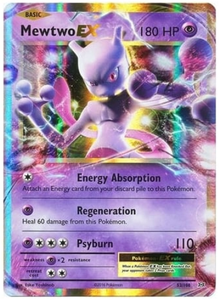 Pokemon Single Card - Evolutions 052/108 Mewtwo EX Pack Fresh