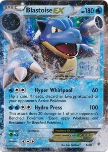 Pokemon Single Card - Generations 17/83 Blastoise EX Pack Fresh