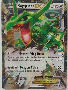 Pokemon Single Card - Roaring Skies 075/108 Rayquaza EX Pack Fresh