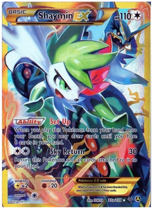 Pokemon Single Card - Roaring Skies 77a/108 Shaymin EX Secret Rare Full Art Pack Fresh