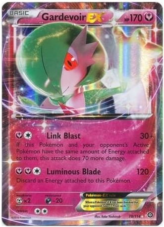 Pokemon Single Card - Steam Siege 078/114 Gardevoir EX Pack Fresh