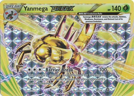 Pokemon Single Card - Steam Siege 008/114 Yanmega Break Pack Fresh