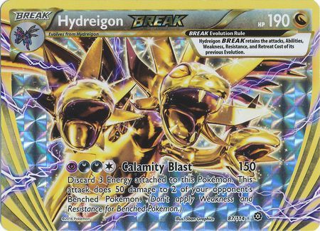 Pokemon Single Card - Steam Siege 087/114 Hydreigon Break Pack Fresh