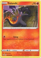 Pokemon Single Card - Sword & Shield 027/202 Salandit Common Pack Fresh