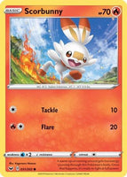 Pokemon Single Card - Sword & Shield 031/202 Scorbunny Common Pack Fresh