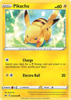 Pokemon Single Card - Sword & Shield 065/202 Pikachu Common Pack Fresh