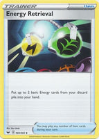 Pokemon Single Card - Sword & Shield 160/202 Energy Retrieval Uncommon Pack Fresh