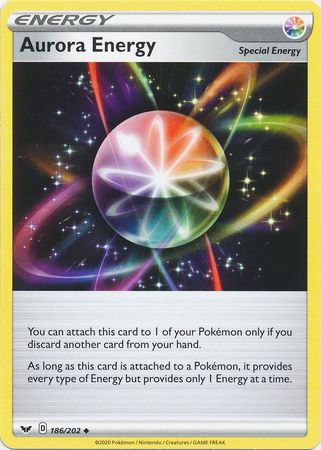 Pokemon Single Card - Sword & Shield 186/202 Aurora Energy Uncommon Pack Fresh