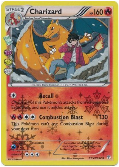 Pokemon Single Card - Generations Radiant Collection RC05/RC32 Charizard Holo Uncommon Near Mint